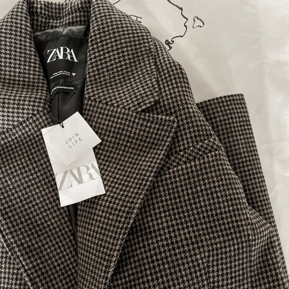 ZARA Wool Blend Coat - Picture 7 of 8